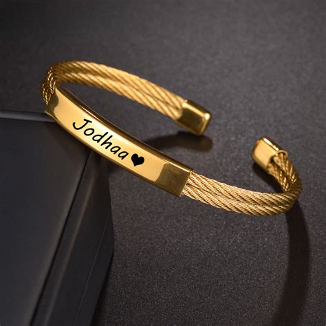 Exemple de bracelet personnalisable avec gravure