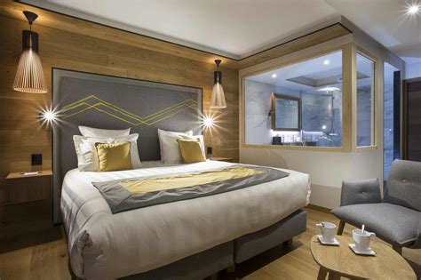 Intérieur d'une chambre de l'Hôtel Les Oliviers