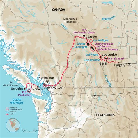 Carte stylisée des Montagnes Rocheuses, indiquant potentiellement des zones de recherche pour une chasse au trésor.