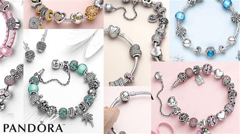 Bijoux Pandora avec des charms variés