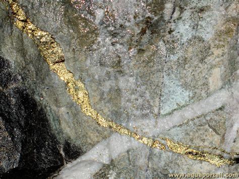 Exemple visuel d'un filon de minerai de malachite dans le jeu