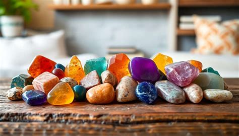 Ensemble de dés en pierre semi-précieuse aux couleurs variées