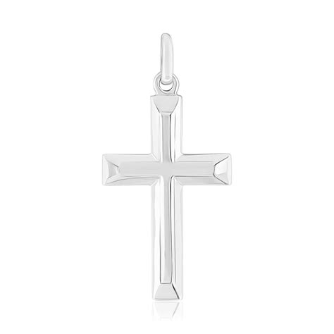 Exemple de pendentif croix arménienne en argent avec motif floral