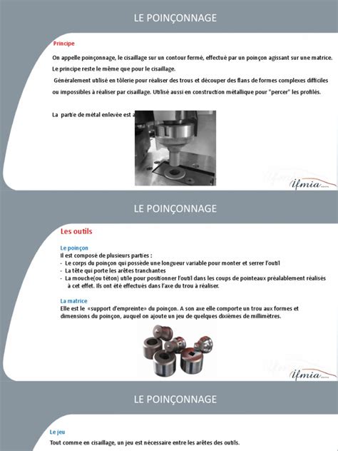 Schéma expliquant le processus de poinçonnage sur un bijou