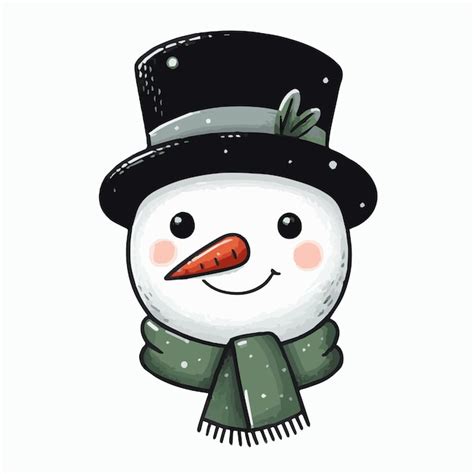 Fabrication et fixation du chapeau sur la tête du bonhomme de neige