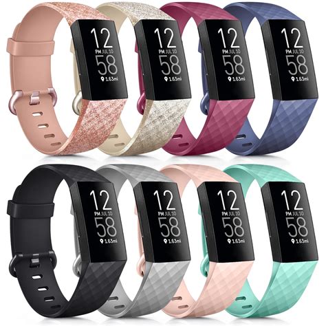 Photo de divers bracelets pour Fitbit Charge 2 dans différents styles et couleurs.