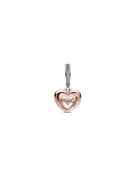 Pendentif cœur Pandora avec inscription