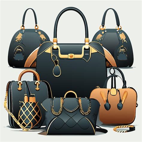 Photographie de différents articles de mode (vêtements, sacs) ornés de boutons Swarovski