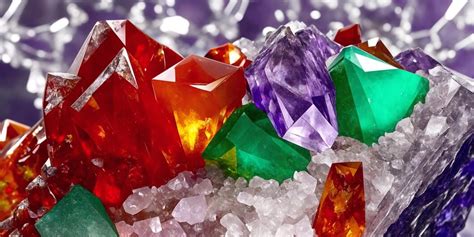 Exemples de cristaux de borax colorés