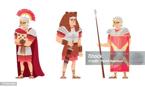 Illustration ancienne représentant des guerriers romains portant des amulettes en œil de tigre