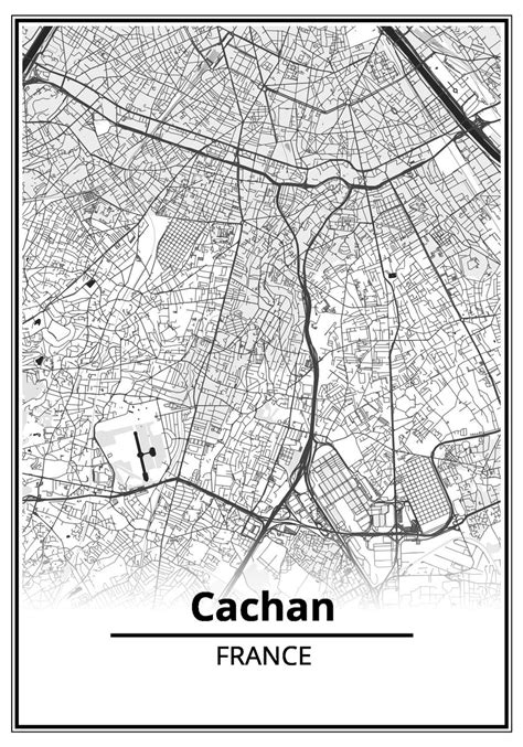 Carte de Cachan indiquant l'emplacement du cabinet médical du Dr. Rémi Brugère et les arrêts de transport en commun à proximité.