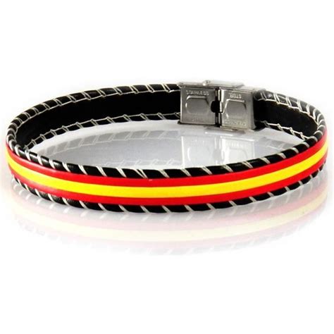 Photo d'un bracelet avec le drapeau espagnol
