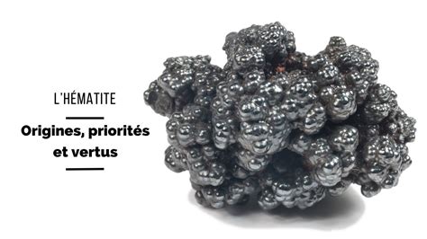 Infographie comparant l'hématite naturelle et l'hématine synthétique