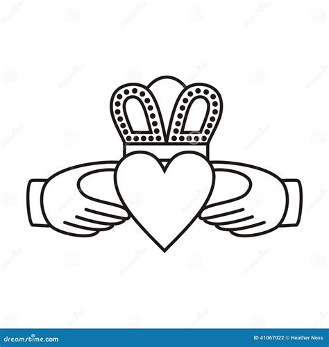 Illustration du symbole Claddagh