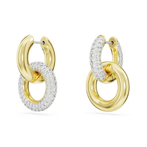 Boucles d'oreilles noires Swarovski avec cristaux