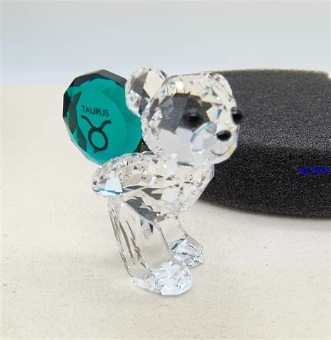 Figurine d'ours Kris en cristal Swarovski, brillante et détaillée