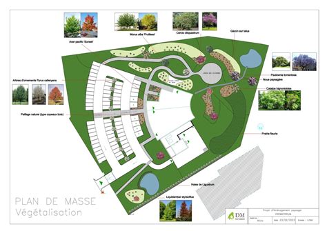 Plan d'une résidence moderne avec appartements et espaces verts