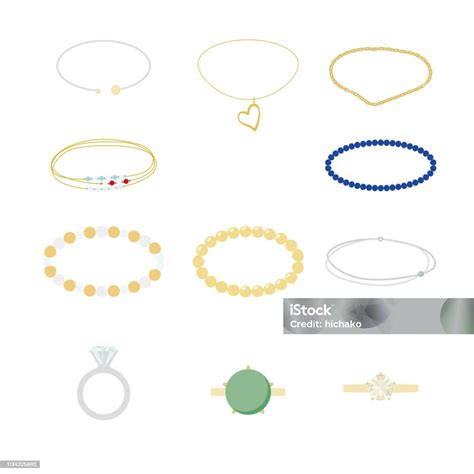 Illustration de différents types de bracelets fantaisie