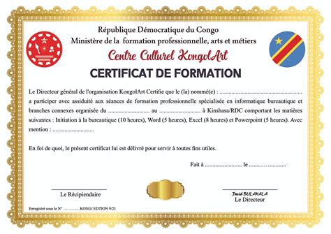 Exemple de certificat d'expertise pour un bijou ancien