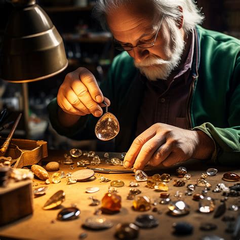 Photographie d'un artisan bijoutier travaillant à la main sur une bague.