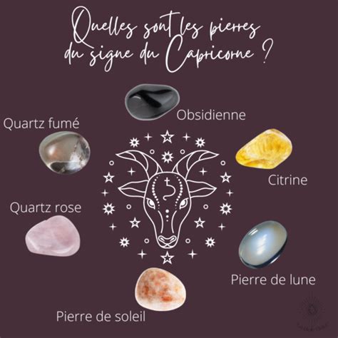 Collection de pierres naturelles associées au signe du Capricorne (hématite, tourmaline noire, onyx, turquoise, grenat)