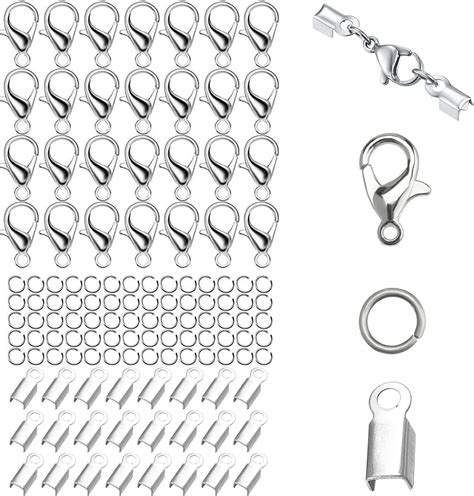 Schéma détaillé du bracelet avec indication des dimensions et du fermoir mousqueton