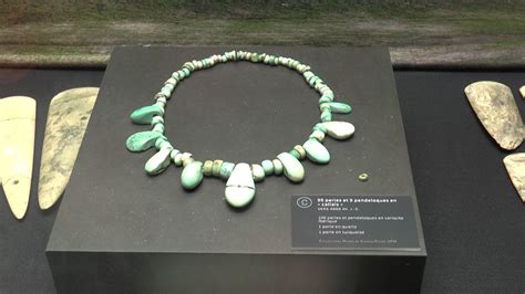 Schéma illustrant l'utilisation de coquillages dans les bijoux préhistoriques : colliers, bracelets, boucles d'oreilles.