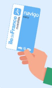 Illustration montrant comment recharger et utiliser un passe Navigo Easy