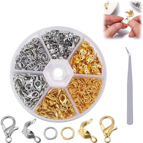 Collage de différentes types d'attaches de bracelet disponibles sur AliExpress (mousquetons, fermoirs Toggle, etc.).