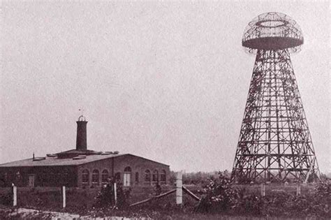 Photographie de la Tour de Wardenclyffe à son apogée