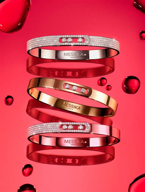Une sélection de bracelets de la collection Move de Messika.
