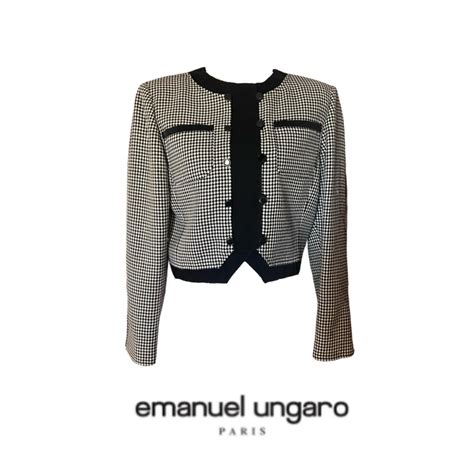 Veste Emanuel Ungaro des années 70 avec ceinture large
