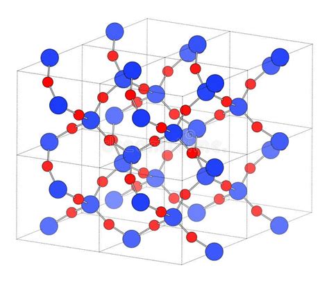 Schéma de la structure cristalline du quartz