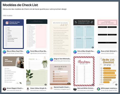 Exemple de check-list pour un marché de créateurs