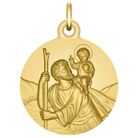 Sélection de médailles de baptême pour garçons (Saint Christophe, croix stylisée, Christ enfant)