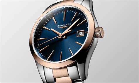 Emplacement du numéro de modèle sur le boîtier arrière d'une montre Longines