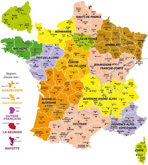 Carte de France mettant en évidence les régions avec une forte concentration de salons de coiffure aux noms originaux.