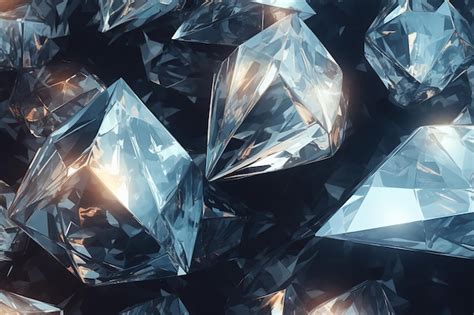 Gros plan sur des cristaux Swarovski taillés, montrant leur brillance et leur capacité à capter la lumière.
