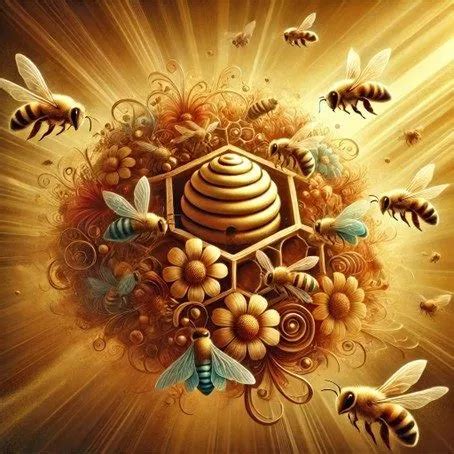 Illustration de l'abeille comme symbole dans les créations de luxe.