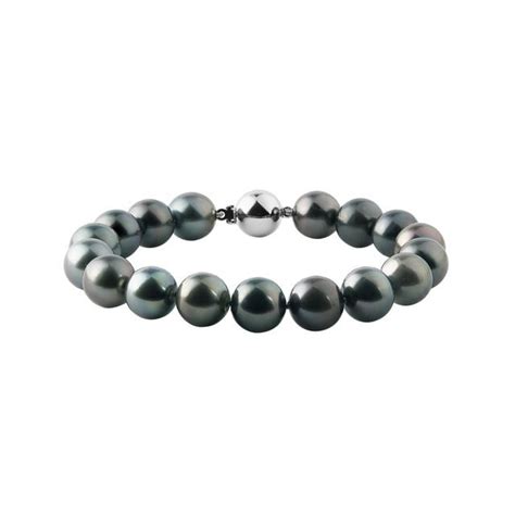 Photographie d'un bracelet élégant orné de perles de Tahiti