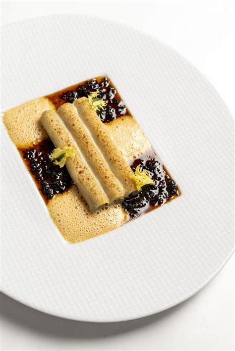 Photo d'un plat signature du chef Éric Meunier.