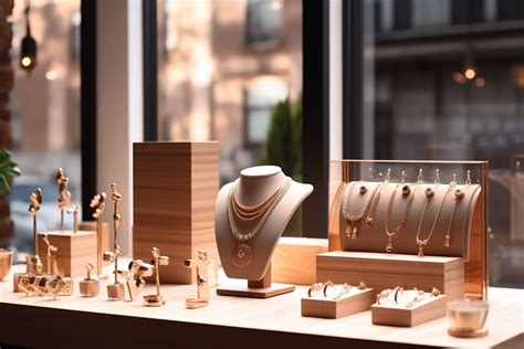 Vitrine de bijouterie avec divers présentoirs pour montres et bracelets