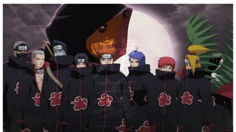 Portraits des principaux membres de l'Akatsuki.