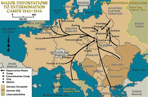 Carte du camp de transit de Compiègne et itinéraire de déportation