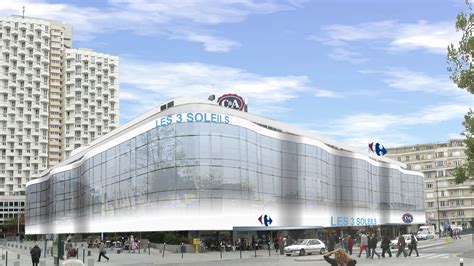 Plan du centre commercial 3 Soleils Rennes avec les différentes enseignes et accès