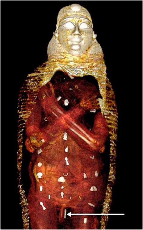 Représentation artistique de la reine sumérienne Pu Abi ou d'une momie égyptienne ornée de cornaline