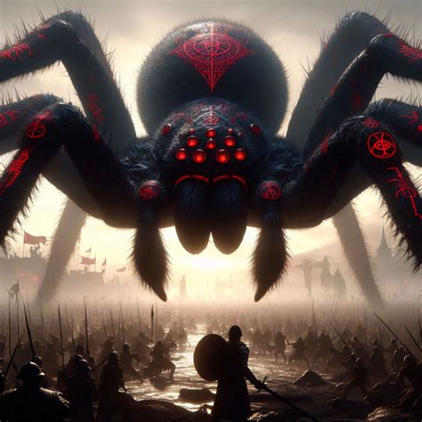 Illustration de Shadra, la loa araignée.