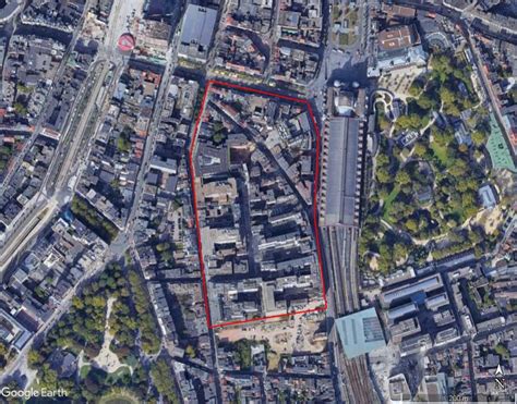 Carte du quartier diamantaire d'Anvers avec l'emplacement des bureaux de Hauthentic