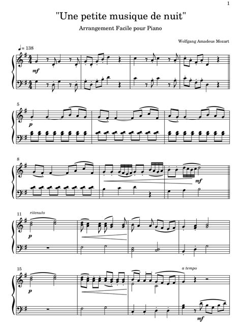 partition de musique classique
