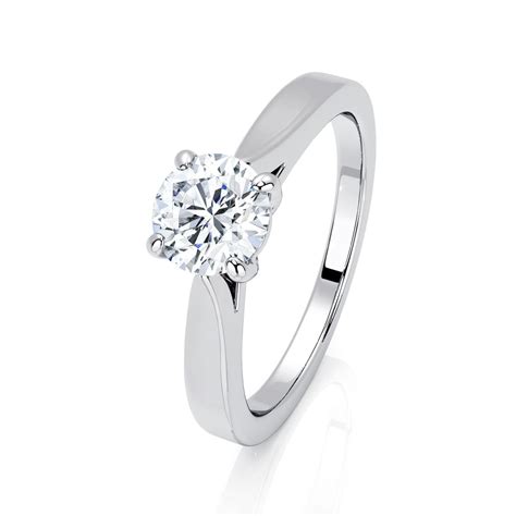 Illustration d'une bague solitaire avec un diamant de 1.5 carat serti par six griffes